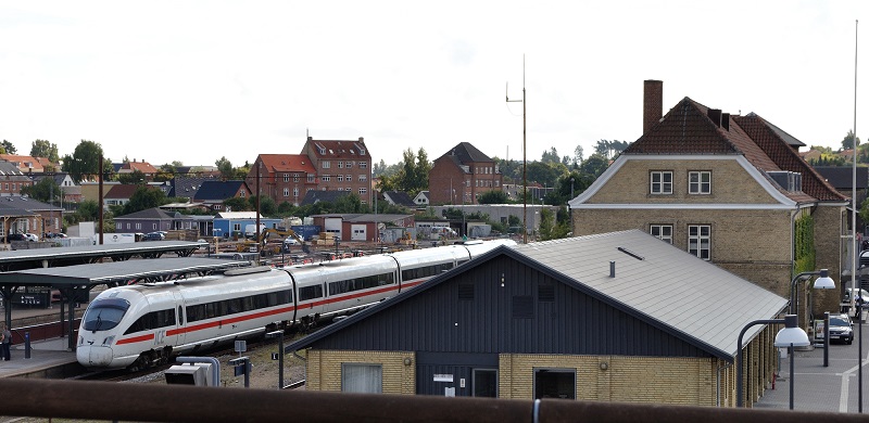 Toget fra Lübeck til Næstved benyttes ofte i forbindelse med projektmøder.